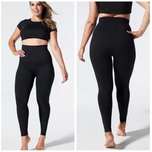 Blanqi Everyday Highwaist Postpartum Nursing Support Leggings Black Womens Sz S